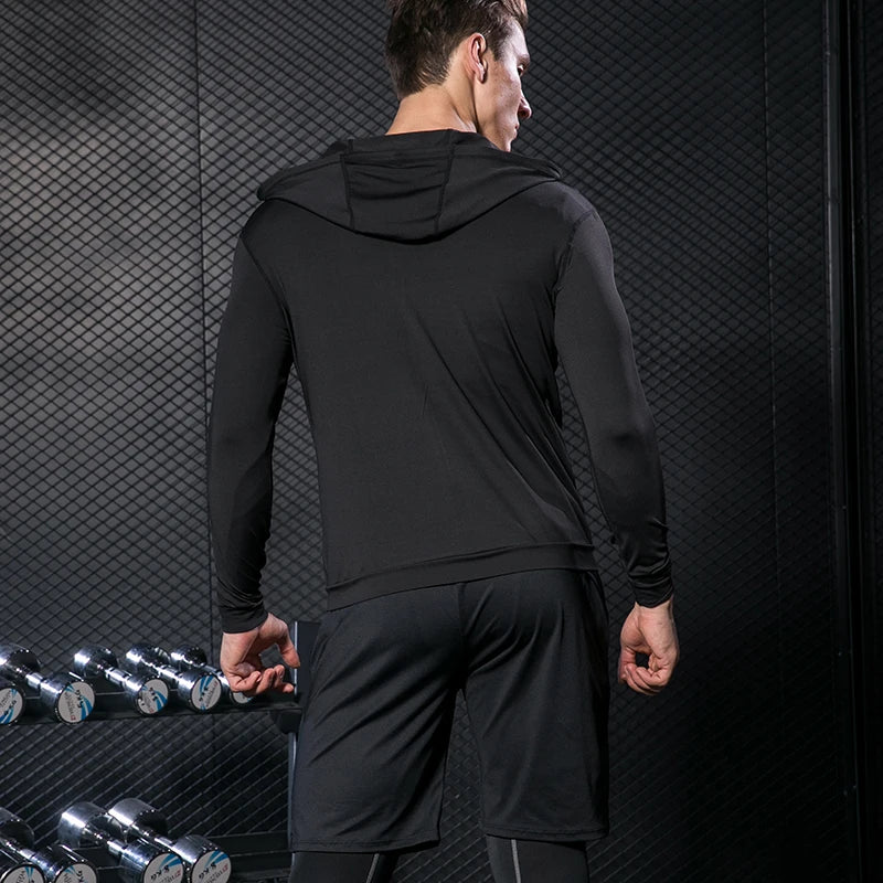 Set îmbrăcăminte sport de compresie, Sală de gimnastică, Alergare Îmbrăcăminte, sport, Jogging, Colanți, Trening, Tricou, Fitness