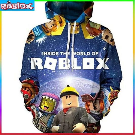 Hanorac cu glugă, imprimare  ROBLOX