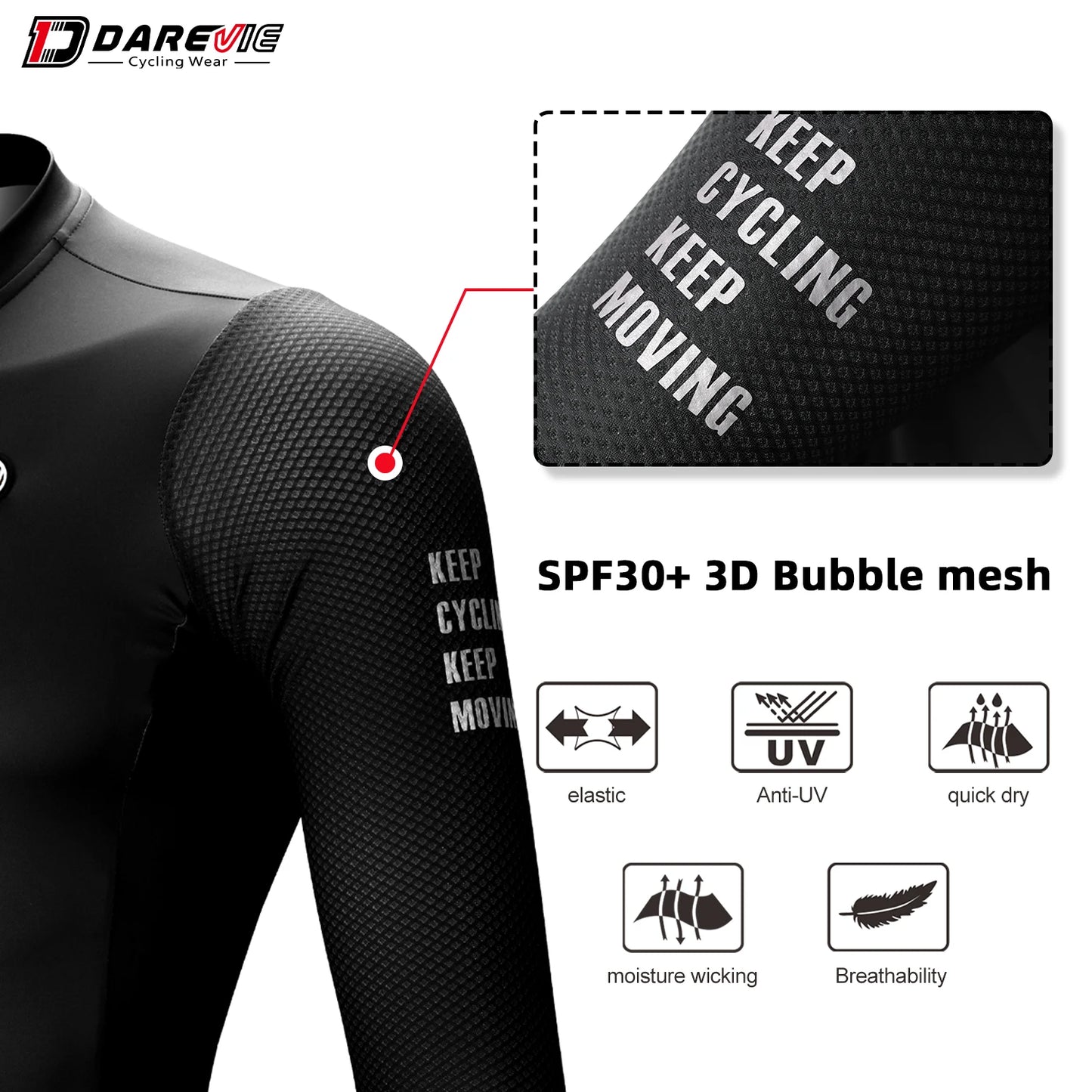 Bluza pentru Ciclism Bărbați MTB Road Anti-UV