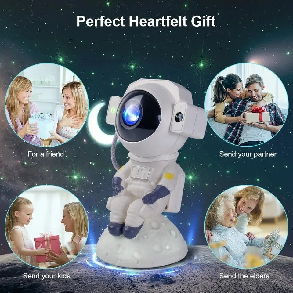 Proiector de lumina, Astronaut Galaxy,  cu difuzor Bluetooth, Galaxy Light Projector pentru dormitor, copii