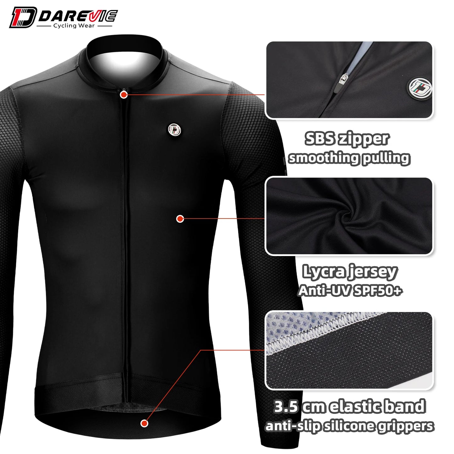 Bluza pentru Ciclism Bărbați MTB Road Anti-UV